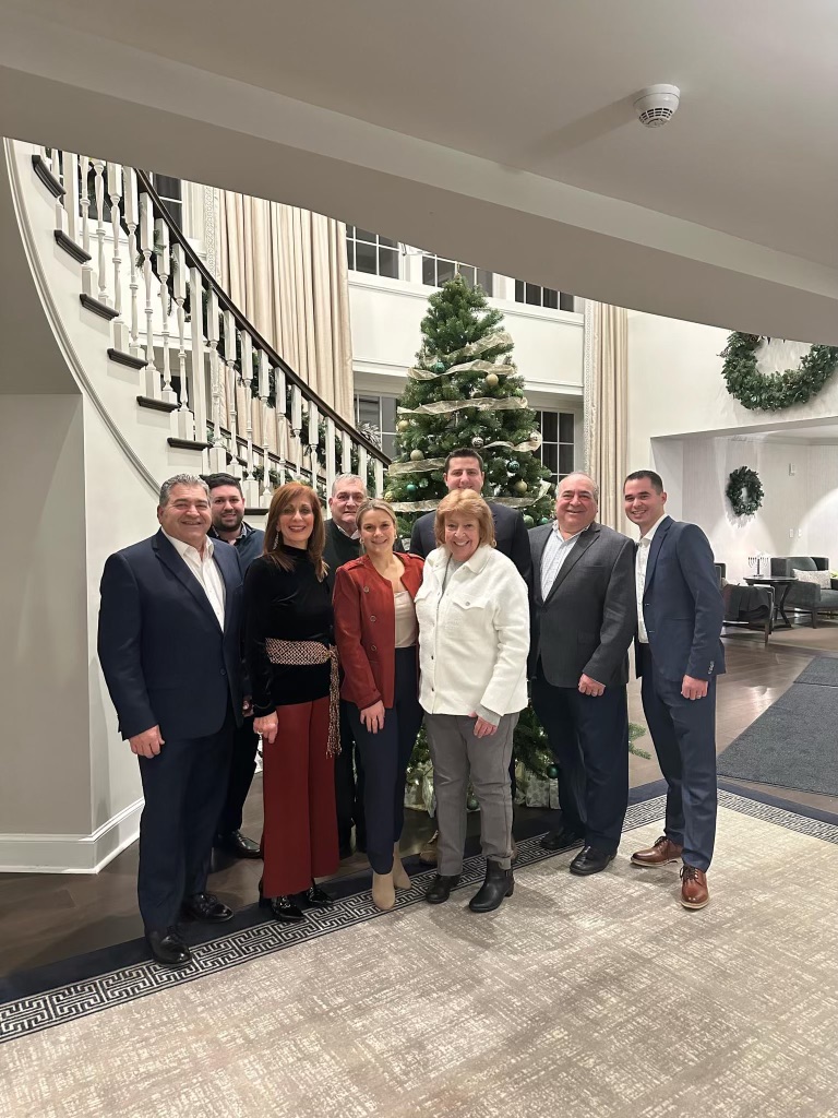 The DelRose McShane Team at a holiday party