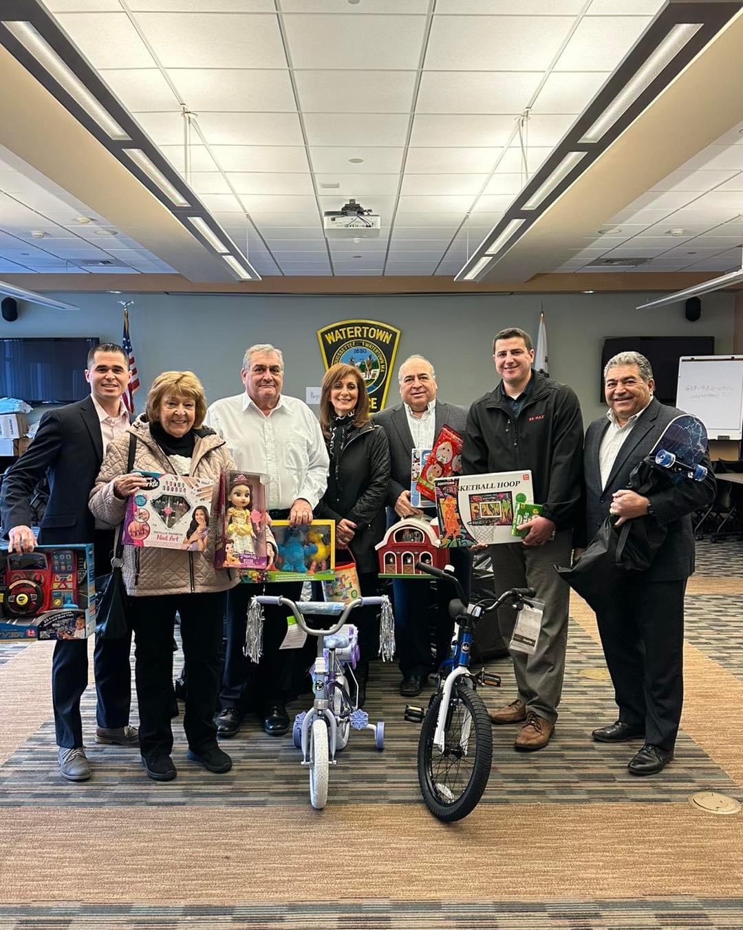 The Team taking part in a toy drive